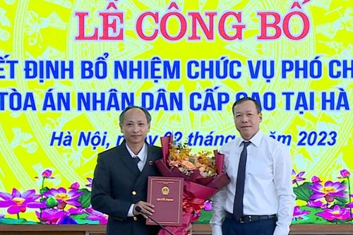 Ông Phạm Văn Nam giữ chức Phó Chánh án TAND cấp cao tại Hà Nội