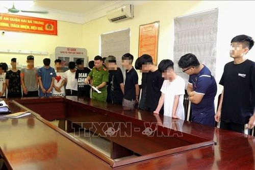 Hà Nội: Tạm giữ 20 đối tượng để điều tra về hành vi gây rối trật tự công cộng