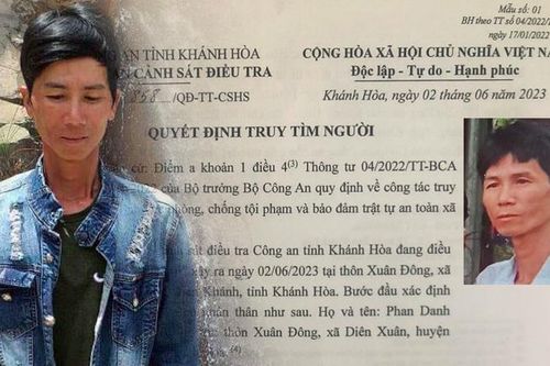 Công an Khánh Hòa cung cấp hình ảnh, thông báo truy tìm nghi phạm sát hại 3 người phụ nữ
