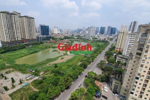 Dự án Công viên hồ điều hòa khu đô thị Tây Nam Hà Nội hóa thành 'rừng' cây