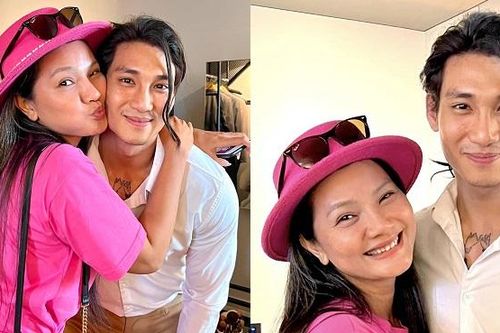 'Nữ hoàng cởi' Kiều Trinh cực tình bên soái ca đẹp nhất thế giới