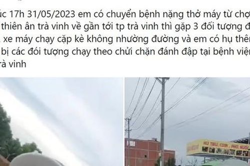 Xác minh clip thanh niên chặn đường, đập vỡ kính xe cấp cứu