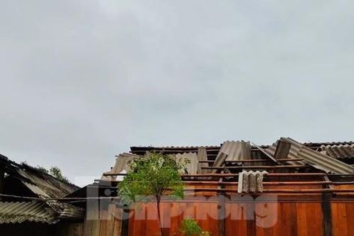 Dông lốc khiến một người mất tích, hàng trăm ngôi nhà bị tốc mái ở Yên Bái