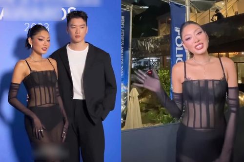 Á hậu Thảo Nhi Lê lại diện váy 'mỏng như giấy' đi dự sự kiện, netizen phản ứng bất ngờ