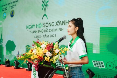 Hoa hậu Thanh Hà chung tay kêu gọi người trẻ sống xanh, bảo vệ môi trường