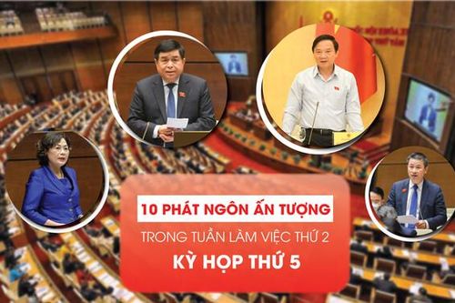 10 phát ngôn ấn tượng trong tuần làm việc thứ hai Kỳ họp thứ 5