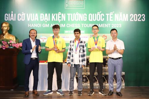 Giải cờ vua quốc tế Hà Nội 2023: 2 kỳ thủ Việt Nam vô địch