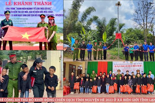 Tuổi trẻ Công an Thủ đô khởi động chiến dịch tình nguyện hè 2023 ở xã biên giới tỉnh Lạng Sơn