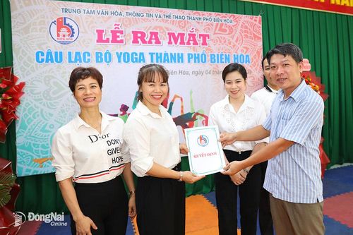 Công bố thành lập CLB Yoga TP. Biên Hòa