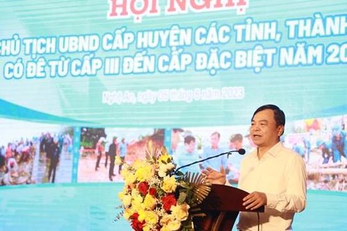 Hội nghị Chủ tịch UBND cấp huyện các tỉnh, thành phố có đê từ cấp III đến cấp đặc biệt năm 2023