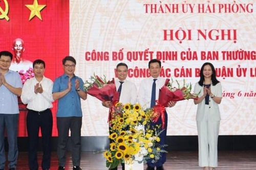 Phó Giám đốc Sở Xây dựng giữ chức Phó Bí thư quận Lê Chân