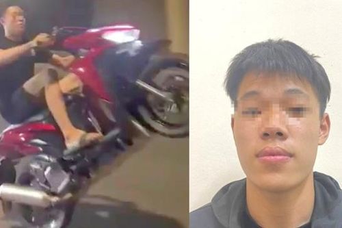 Bắt giữ nhóm thanh niên quay clip 'bốc đầu' xe máy khoe trên Facebook