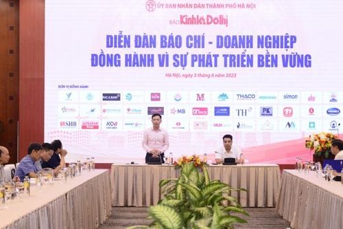 Diễn đàn Báo chí - Doanh nghiệp đồng hành vì sự phát triển bền vững' năm 2023
