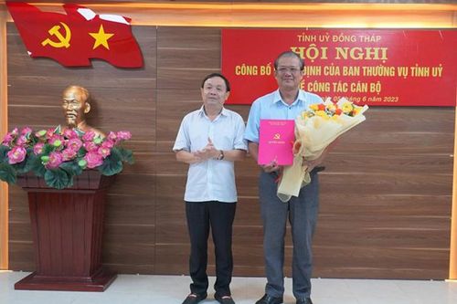 Công bố quyết định của Thường vụ Tỉnh ủy Đồng Tháp về công tác cán bộ