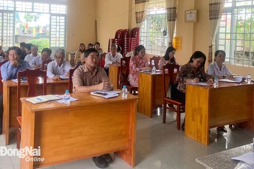 Lãnh đạo Ban Tổ chức Tỉnh ủy dự sinh hoạt với chi bộ cơ sở