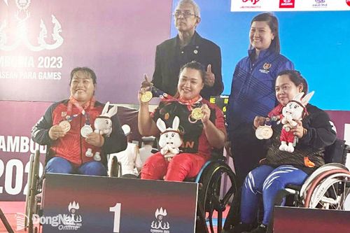 ASEAN Para Games 12: Trần Thị Châu của Đồng Nai giành 1 HCB, 1 HCĐ môn cử tạ