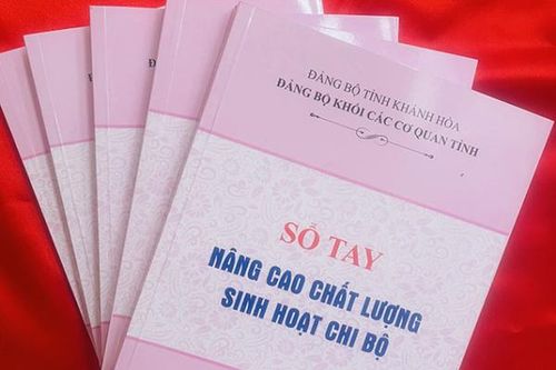 Đảng ủy Khối Các cơ quan tỉnh: Ấn hành Sổ tay 'Nâng cao chất lượng sinh hoạt chi bộ'