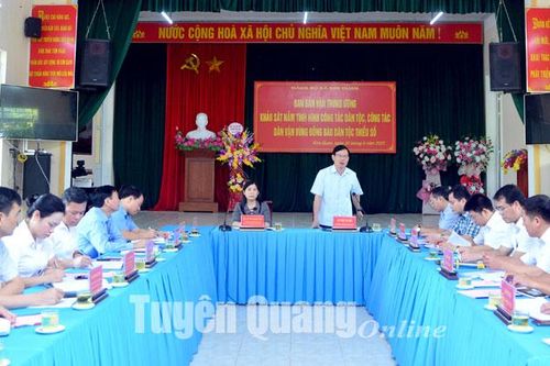 Ban Dân vận Trung ương nắm tình hình công tác dân tộc, công tác dân vận vùng đồng bào dân tộc thiểu số