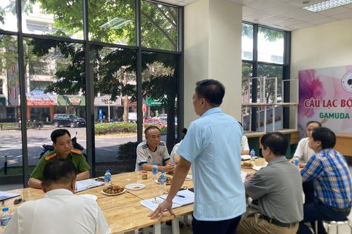 Giao ban công tác đảm bảo an ninh trật tự tại phường điển hình, kiểu mẫu