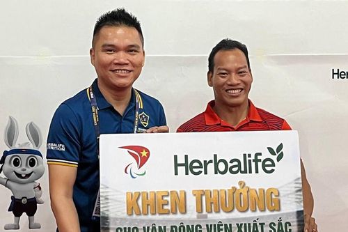Herbalife Việt Nam thưởng nóng cho vận động viên đạt Huy Chương Vàng tại ASEAN Para Games 2023 tại Campuchia