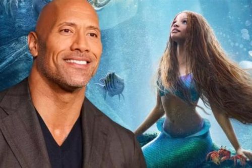 The Rock mê mẩn nàng tiên cá Halle Bailey