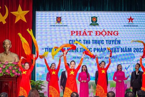 Phát động cuộc thi trực tuyến 'Tìm hiểu kiến thức pháp luật năm 2023' trên Báo Quân đội nhân dân