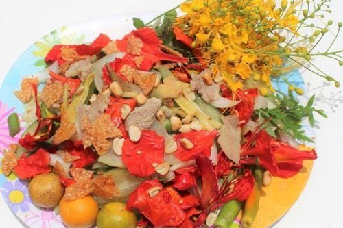 Gỏi hoa phượng đổi vị ngày hè