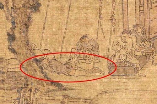 Phóng to 100 lần bức tranh cổ phát hiện 'chi tiết xấu hổ': Chàng trai đang làm gì dưới gốc cây?