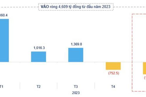 Quỹ ETFs rút ròng 1.400 tỷ đồng trong tháng 5