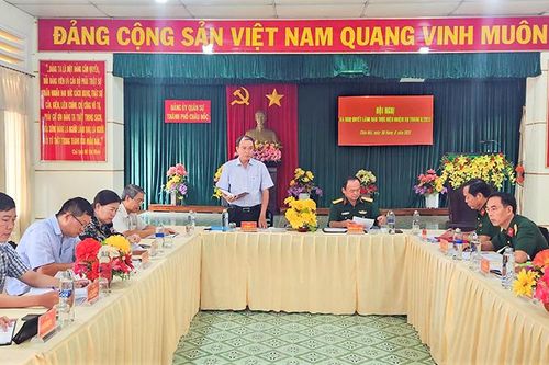 Đảng ủy Quân sự TP. Châu Đốc thực hiện tốt nhiệm vụ quân sự, quốc phòng