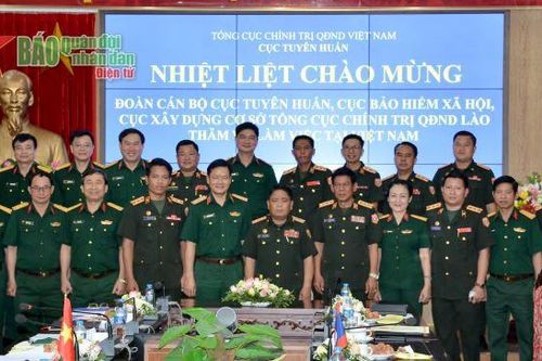 Ngành Tuyên huấn Quân đội hai nước Việt Nam-Lào đẩy mạnh phối hợp tuyên truyền
