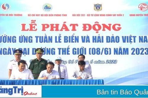 Tổ chức lễ phát động hưởng ứngTuần lễ Biển và Hải đảo Việt Nam năm 2023