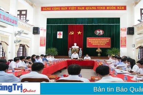 Đoàn công tác Học viện Chính trị Quốc gia Hồ Chí Minh làm việc với tỉnh Quảng Trị