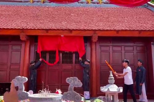 Khánh thành công trình tôn tạo di tích đình Nguyễn Hậu