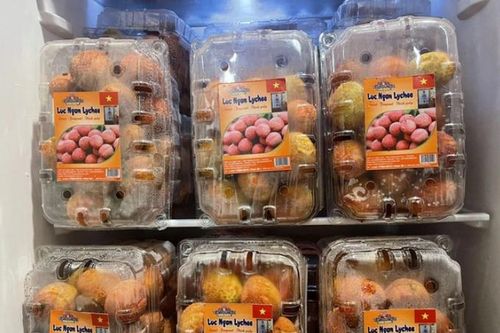 Vải u hồng Việt Nam có giá hơn 400.000 đồng/kg tại Anh