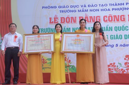 Kiên Giang: Trường Mầm non Hoa Phượng Đỏ đạt chuẩn Quốc gia mức độ 1
