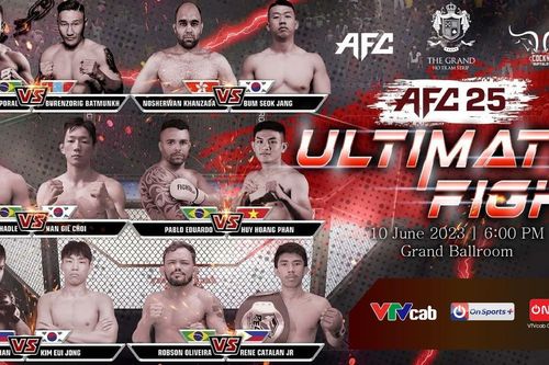 MMA AFC 25 trực tiếp duy nhất trên kênh ON Sports+ VTVcab ngày 10/6