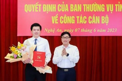 Tỉnh ủy Nghệ An có tân Chánh văn phòng