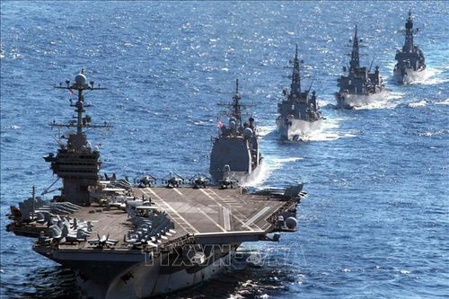 Nhật, Mỹ, Australia và Canada tập trận chung trên biển Hoa Đông