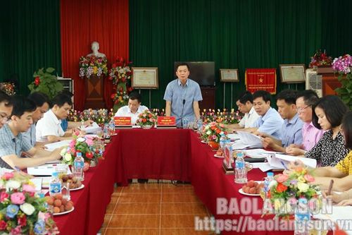 Thường trực HĐND tỉnh kiểm tra, giám sát tại huyện Cao Lộc