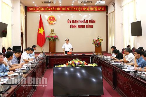 UBND tỉnh làm việc với Ban Quản lý dự án đầu tư xây dựng công trình Nông nghiệp và Phát triển nông thôn