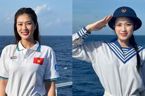 Hoa hậu Đỗ Thị Hà, Thiên Ân chia sẻ về hành trình đến quần đảo Trường Sa