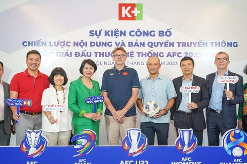 K+ độc quyền các giải đấu AFC tại Việt Nam giai đoạn 2025-2029