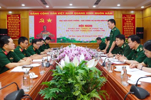 Khảo sát thực tế phục vụ đề tài cấp Tổng cục Chính trị QĐND Việt Nam