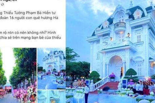 Lãnh đạo tỉnh Hà Tĩnh nói gì về bữa tiệc 'vinh quy bái tổ' của thiếu tướng Phạm Bá Hiền?