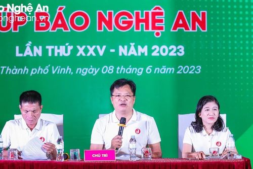 Họp báo Giải Bóng đá Thiếu niên - Nhi đồng Cúp Báo Nghệ An lần thứ 25