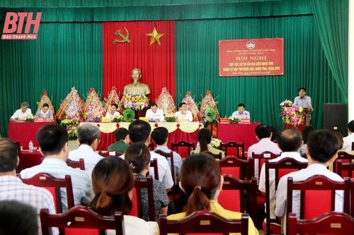 Đại biểu HĐND tỉnh tiếp xúc cử tri tại huyện Thiệu Hóa