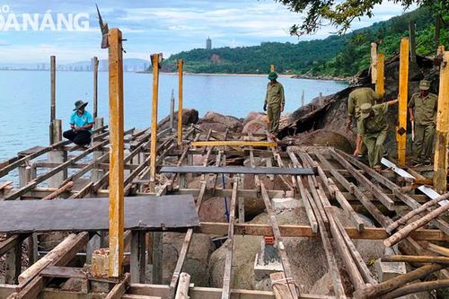 Tiếp tục cưỡng chế công trình xây dựng trái phép tại bán đảo Sơn Trà
