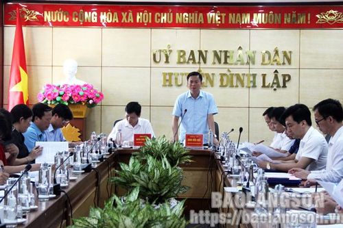 Thường trực HĐND tỉnh giám sát, kiểm tra tại Đình Lập