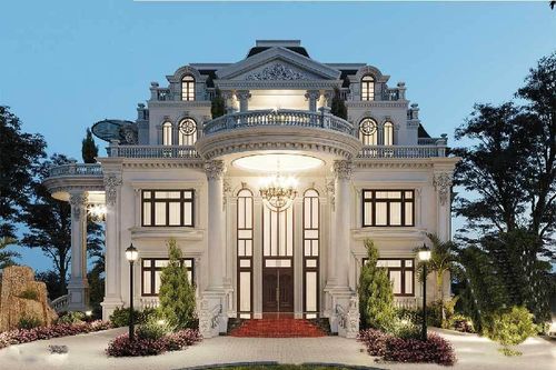 Mẫu biệt thự 2 tầng kiểu Pháp hiện đại và sang trọng